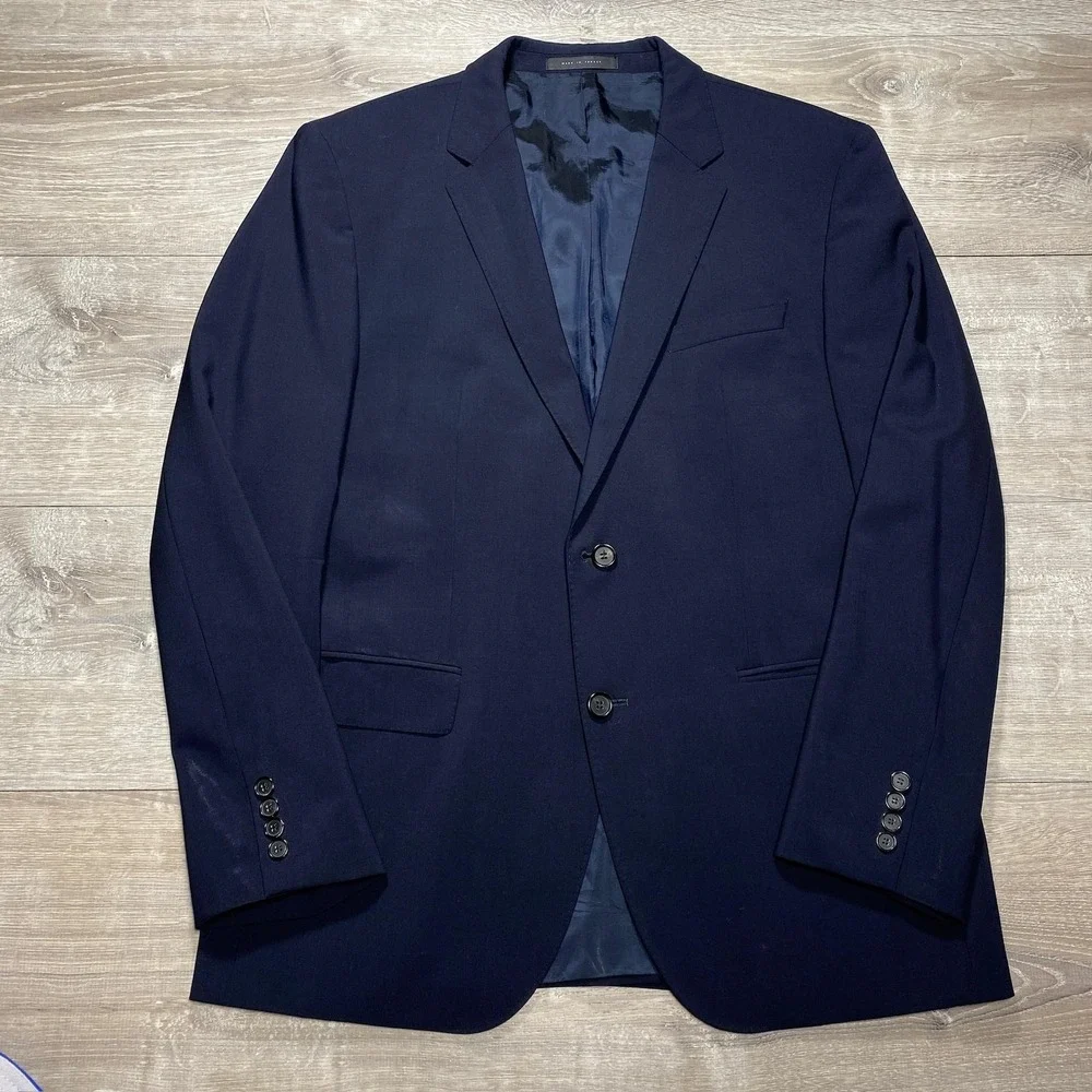 Hugo Boss Suit Jacket Mens 42R Navy The Jam75‎ Sharp3 Stretch Nordstrom